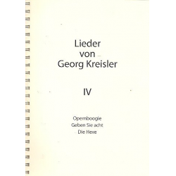 Lieder von Georg Kreisler Band 4 - Georg Kreisler