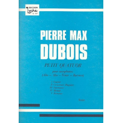 Petit quatuor pour 4 saxophones (SATBar) - Pierre Max Dubois