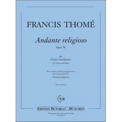 Andante religioso op.70 für Violine -Francis Thomé