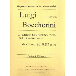 Quintett d-Moll Nr.23 op.18,5 G287 - Luigi Boccherini