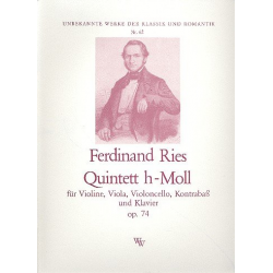 Quintett h-Moll op.74 für Violine, Viola, - Ferdinand Ries