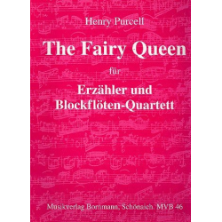The fairy Queen für Sprecher und 4 Blockflöten (AABB) Partitur - Henry Purcell