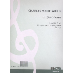 Sinfonie g-Moll Nr.6 op.42,2 für Orgel - Charles-Marie Widor