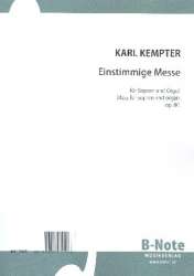 Einstimmige Messe op.80 - Karl Kempter