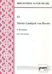 4 Pavanen für 5 Instrumente - Moritz Landgraf von Hessen