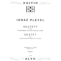 Sextett F-Dur für 2 Violinen, - Ignaz Joseph Pleyel