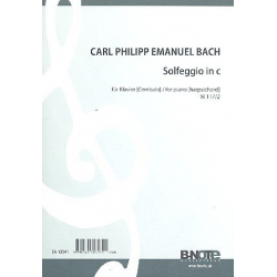 Solfeggio c-Moll W117,2 für Klavier -Carl Philipp Emanuel Bach