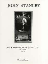 6 Solos for a German Flute op.4 - John Stanley