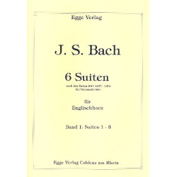 6 Suiten Band 1 (Nr.1-3) für Englischhorn - Johann Sebastian Bach