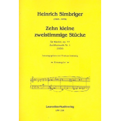 10 kleine zweistimmige Stücke op.77 - Heinrich Simbriger