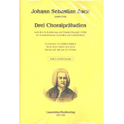3 Choralpräludien für Streichorchester - Johann Sebastian Bach