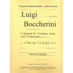 Quintett C-Dur Nr.9 op.11,3 G273 - Luigi Boccherini