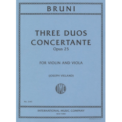 Three Duos Concertante Opus 25 -Antonio Bartolomeo Bruni / Arr.Joseph Vieland