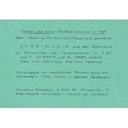 Jagdmusik aus dem Sauerland für Fürst-Pless- und Parforcehörner in B - Hermann Neuhaus