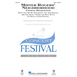 Mister Rogers' Neighborhood (Choral Highlights) - Fred Rogers / Arr. Roger Emerson
