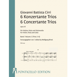 6 Konzertante Trios op.18 Band 2 (Trios 4-6) - Giovanni Battista Cirri