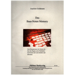 Joachim Goldmann: Das Bass-Noten-Memory - Joachim Goldmann