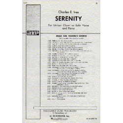 Serenity for unisono chorus -Charles Edward Ives