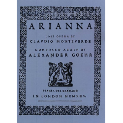 ARIANNA (LOST OPERA BY MONTEVERDI) - Claudio Monteverdi