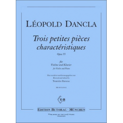 3 petites pièces charactéristiques op.55 - Jean Baptiste Charles Dancla