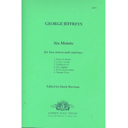 6 Motets for 2 tenors and Bc - George Jeffreys