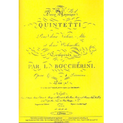 Quintett D-Dur op.29,1 Nr.49 G313 - Luigi Boccherini