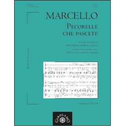 Pecorelle che pascete für Sopran, - Benedetto Marcello