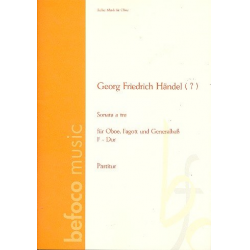 Sonate a tre F-Dur für Oboe, Fagott und Bc - Georg Friedrich Händel (George Frederic Handel)