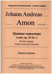 Quatuor concertant A-Dur Nr.3 op.15 - Johann Andreas Amon