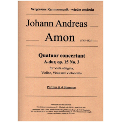 Quatuor concertant A-Dur Nr.3 op.15 - Johann Andreas Amon