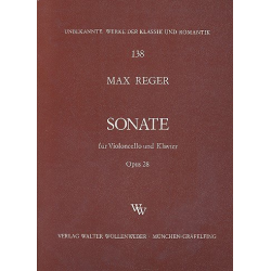 Sonate op.28 für Violoncello - Max Reger