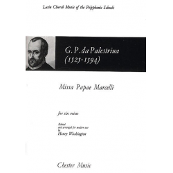 Missa Papae Marcelli for mixed chorus -Giovanni da Palestrina