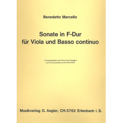 Sonate F-Dur für Viola und Bc -Benedetto Marcello