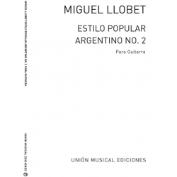 Estilo popular Argentino no.2 - Miguel Llobet