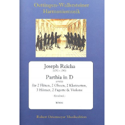 Parthia D-Dur für 2 Flöten, 2 Oboen, - Joseph Reicha