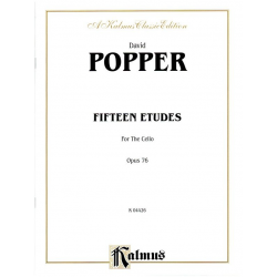 Popper: Fifteen Etudes for Cello; Op, 76 -David Popper