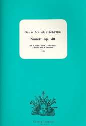 Nonett op.40 for 2 flutes, oboe, - Gustav Schreck