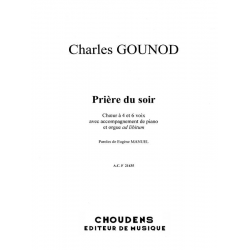 Prière du soir - Charles Francois Gounod