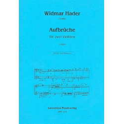 Aufbrüche für 2 Violinen - Widmar Hader