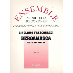 Bergamasca für 4 Blockflöten (SATB) -Girolamo Frescobaldi