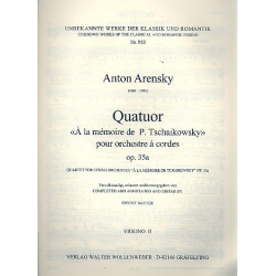 Quartett à la memoire de P. Tschaikowsky - Anton Stepanowitsch Arensky