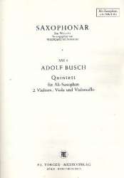 Quintett für Altsaxophon, 2 Violinen, - Adolf Busch