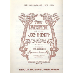 2 Divertimenti für Streichtrio - Franz Joseph Haydn