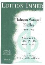 Sinfonia à 7 F-Dur Nr.46 für Trompete, - Johann Samuel Endler