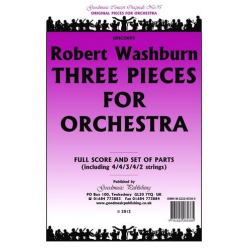 Three Pieces For Orchestra Pack Orchestra - Robert Washburn
