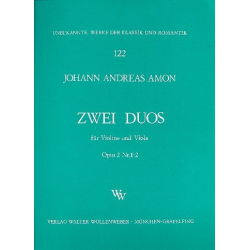 2 Duos op.2 für Violine und Viola - Johann Andreas Amon