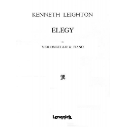 Elegy : for cello and piano - Kenneth Leighton