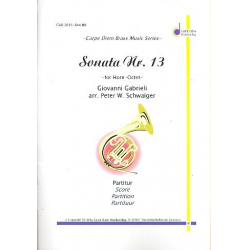 Sonata Nr.13 : für 8 Hörner - Giovanni Gabrieli