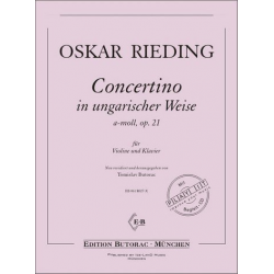 Concertino in ungarischer Weise a-Moll op.21 - Oskar Rieding