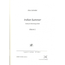 Indian Summer : für 4 Gitarren, Bass - Klaus Schindler